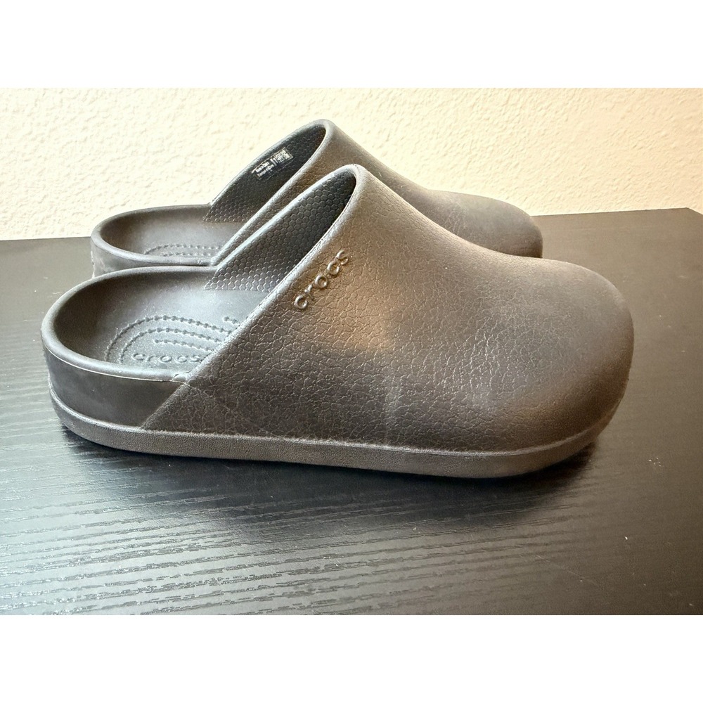 Crocs Dylan Clogs Slip On Comfort Shoes Black Womens Size 6 Mens Size 4